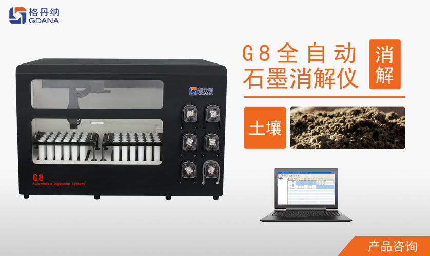 G8全自動石墨消解儀對土壤中Cd、Cr、Cu、Pb、Ni、Zn金屬的消解